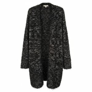 Love Scarlett Eyelash Knit Sweater - Cozy and Soft – Black/White - Women's XL